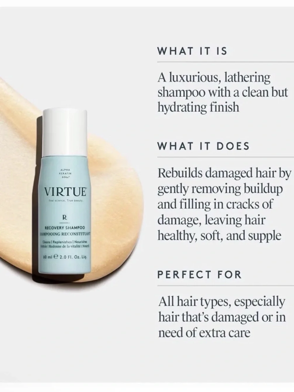 Virtue Healthy Hair 2 Go Kit - Recovery Shampoo & Treatment Mask Travel Set